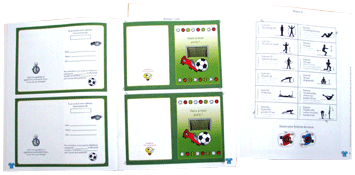 Cartes d'invitation et jeux � d�couper